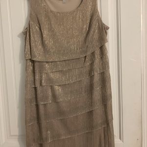 Gold dress size 16 from Dress Barn